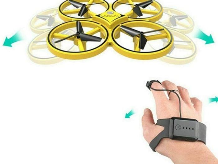 Brand New FIREFLY Smartwatch Intelligent 4-axis Aircraft  Drone Yellow.