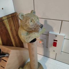 Barney Bear kitchen paper holder