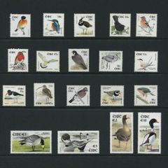 2002 Ireland Birds of Ireland Presentation Folder with 29 MNH Bird Definitives through E10 from the Tenth Definitive Series in plastic sleeve