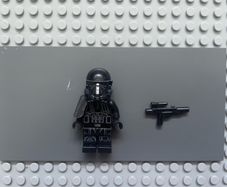 lego Star Wars sw0796 Imperial Death Trooper minifigure- Black Armor with Ammo Pouch and Grenades, Pauldron (Specialist / Commander)