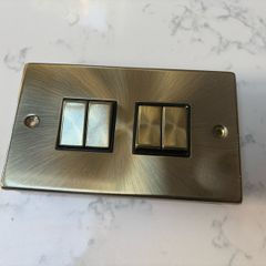 Brass / gold light switch