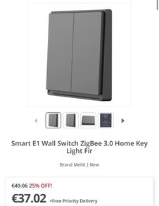 Aqara E1 Smart Light Switches / Light Switch - Brand New Grey