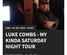 X2 Tickets Luke Combs at Slane Castle - 19th July