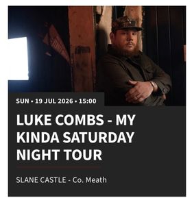 X2 Tickets Luke Combs at Slane Castle - 19th July