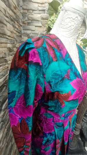 Vintage 80s Shelby Wrap dress XS