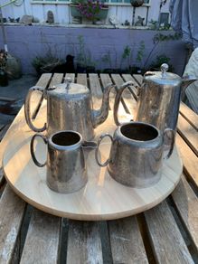 Antique 'Gresham hotel' silver lated tea set