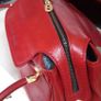Marino Orlandi Genuine Italian Cherry Red Leather Shoulder/Hand Bag Image 8
