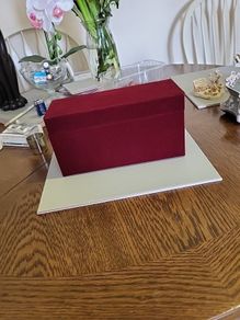 Box velvet covered