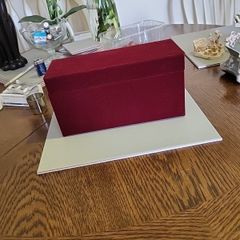 Box velvet covered