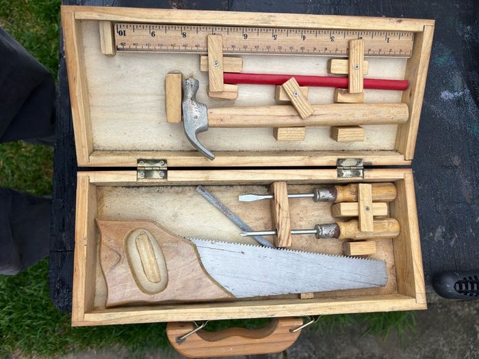Vintage style Autodesk kids woodworking tool set