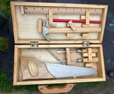 Vintage style Autodesk kids woodworking tool set