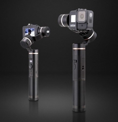 FEIYUTECH G6 3 Axis Handheld Splashproof Gimbal for Gopro / Action Camera Stabiliser Splashproof & Water Resistant Stabilizer Bluetooth & WIFI LCD Technology