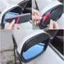 2Pcs Car Rearview Mirror Rain Cover Carbon Fiber Side Mirror Protector Waterproof Shield Rain Eyebrow Universal Auto Accessories Image 2