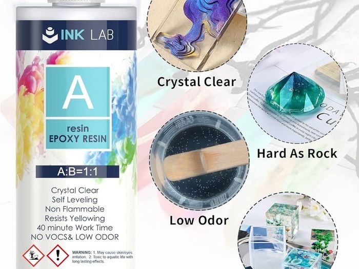 NEW SALE | 960ml Clear Crystal Resin Kit for Beginners Casting Resin Kit for Crafts Jewelry Making