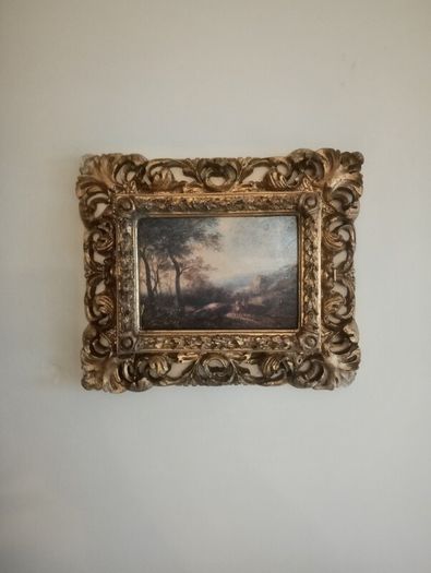 Enter a catchy titleAntique 19th Century Pastoral Oil Landscape, Signed A. Nasmyth (Ornate Gilt Frame)