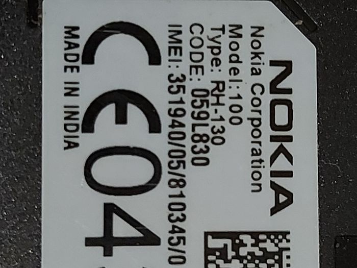 Nokia 100, RH-130, in excellent condition