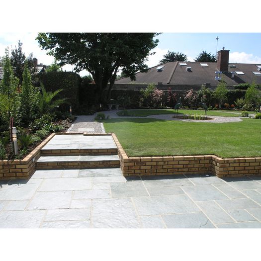Kota Green Limestone Hand-Cut Natural Paving Patio Pack/15.12m2