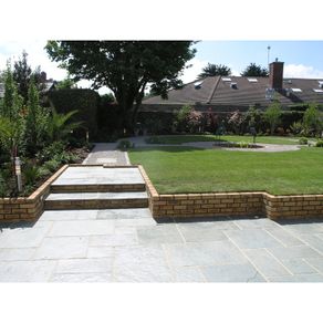 Kota Green Limestone Hand-Cut Natural Paving Patio Pack/15.12m2