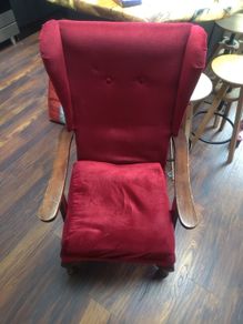 Velvet Armchair for up cycling