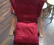 Velvet Armchair for up cycling