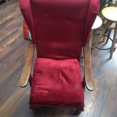 Velvet Armchair for up cycling
