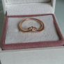 Pandora Tiara wishbone cubic zirconia rose gold plated size 54 perfect condition (no box) Image 4