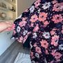Brand New Ladies Short Sleeved Navy & Pink Floral Top from Marks & Spencer Size is UK 18 / EU 46 Image 7