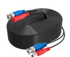 ANNKE 30M/100 ft All-in-One Video Power CCTV Cable, BNC Extension Surveillance Camera Cables for Security Camera Systems | Free BNC Connector (Black)