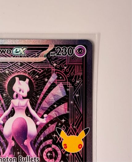 Pokemon TCG 30th Celebration Mewtwo Ex 151/128 Special Illustration Rare English