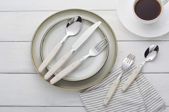 Brand New Stainless Steel Cutlery Set 20-piece Retro Rivet Colourful Finish