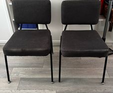 Made Knox dining chairs in grey x 2