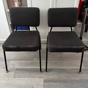 Made Knox dining chairs in grey x 2