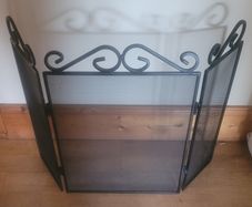 Cast Iron 3 Panel Fire Guard