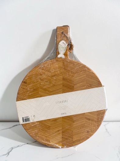 New Gusta "Fishbone" Wooden Serving & Charcuterie Board