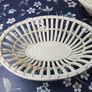 Two Ceramic Basket Weave  Containers Image 2
