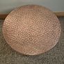 Vintage Hammered Copper Round Coffee Table Image 4