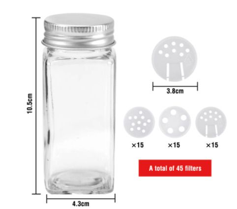 25pcs Spice jars organizer Kitchen spice rack seasoning pots set salt and pepper spice tools bottle
