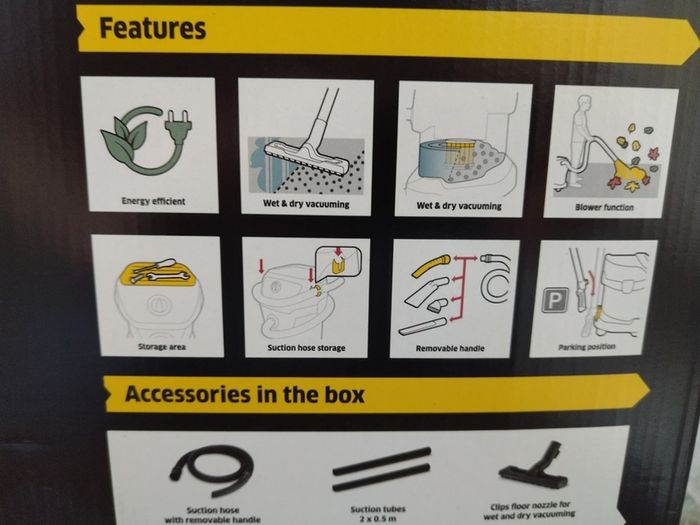 Karcher WD3 1000watt Wet and Dry Vacuum Cleaner