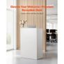 Reception Desk, 60 cm Rectangular Front Counter Table, Modern Office Reception Desk with Drawer, Small Minimalist Retail Counter Table Image 6