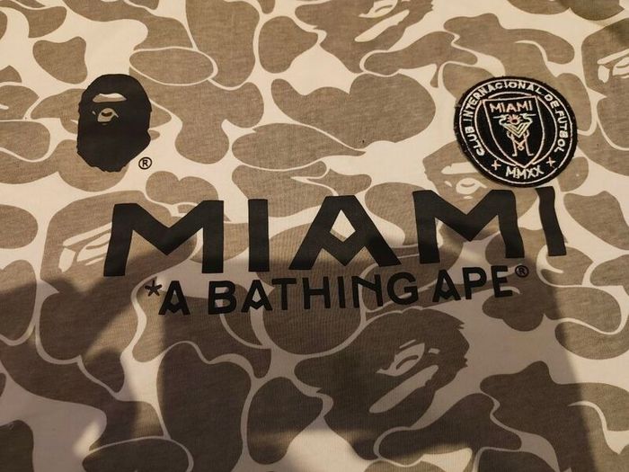 t-shirt bathing ape X Miami