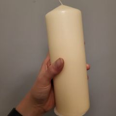 Ivory pilar candle 530g