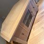 Solid Oak Corner TV Unit / Media Cabinet  Excellent Condition Image 5