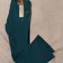 Crop Flare Green Jeans, New With Tags Image 7