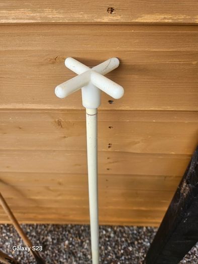 Pool cues, bridge, rest and case.