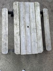EXIT Toys Aksent Wooden Sand, Water & Picnic Table (2 Benches)
