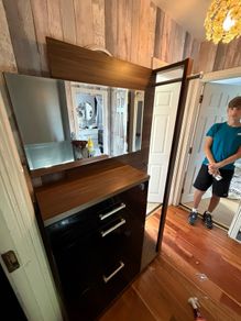 storage with mirror