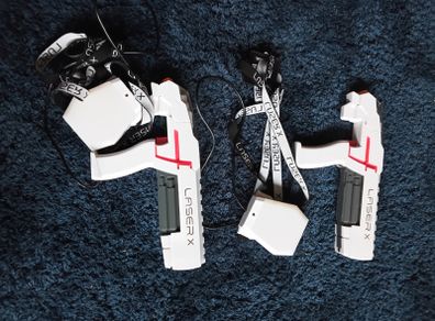 Laser x tagLaser X Revolution Laser Tag Double Blasters 2 Pack with Laser tower