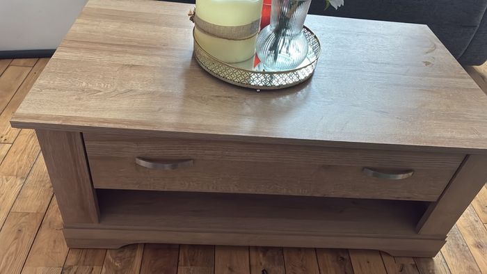 Oak effect coffee table