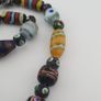 Antique MultiColor Venetian Style Mix Glass Beads Necklace Image 5