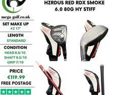 Srixon ZX Mk II Hybrid / #2 17 Degree / Hzrdus Red RDX Smoke 6.0 80G HY Stiff